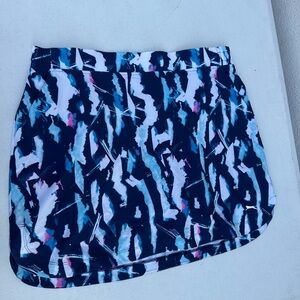 Slazenger Purple Golf Skort with Navy, Teal & Pink Print